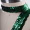 1 Yard 1.5" Emerald Green Stretch Sequin Ribbon Trim Ideal for costumes and accessories